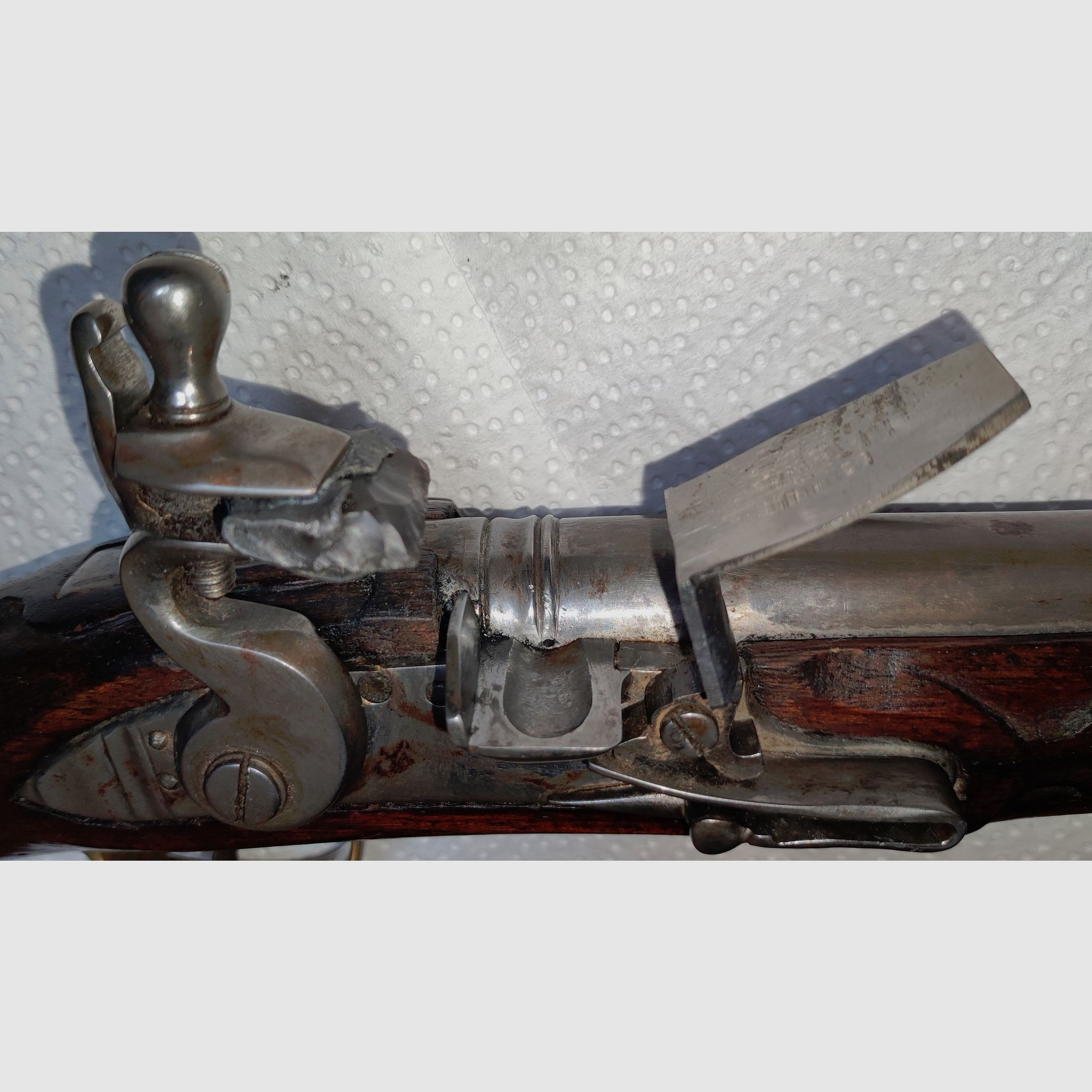 Indien, Preußische Reiter-Pistole 1731 mit Ladestock (Beschossen in DL) , Replik