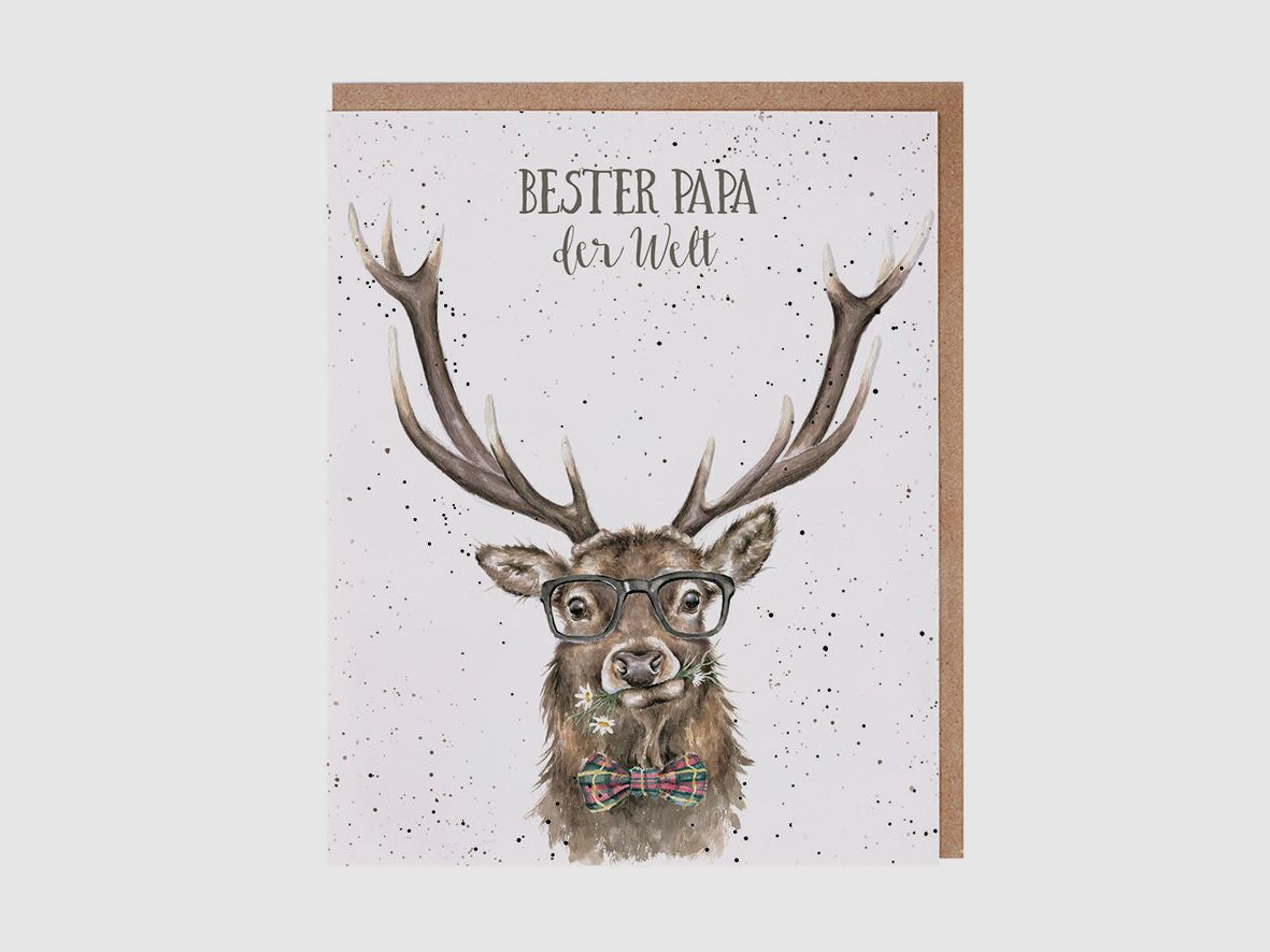 Wrendale Designs Karte "Bester Papa"