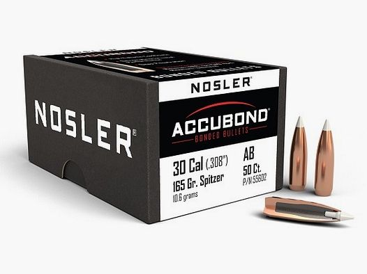 Nosler Jagd Kal. .30 Accubond 165 Grain #55602