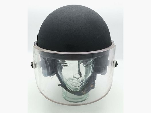 Schuberth P100 police helmet made of Kevlar with ballistic visor