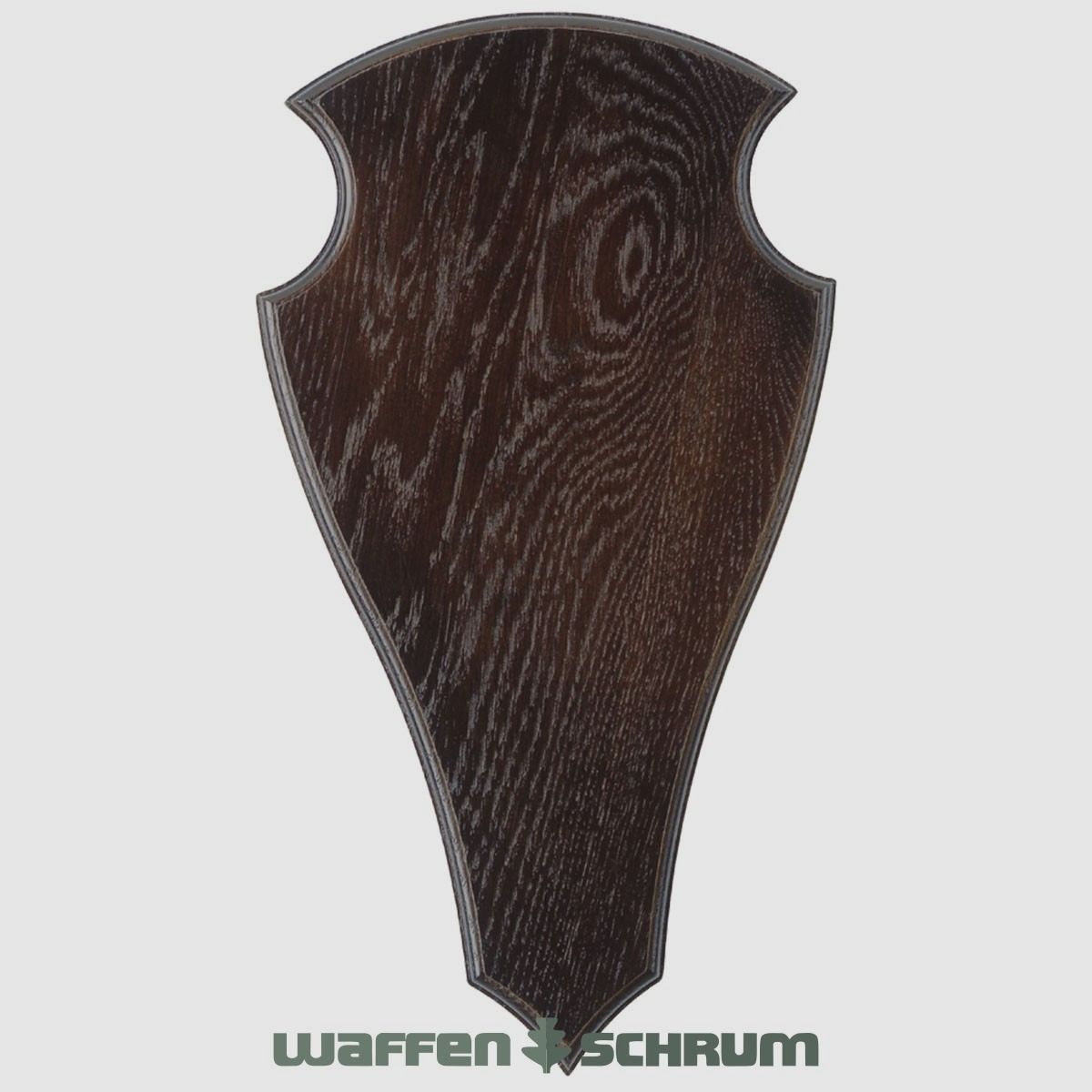 Eurohunt Geweihbrett 40x22cm Eiche - Dunkel - Spitz