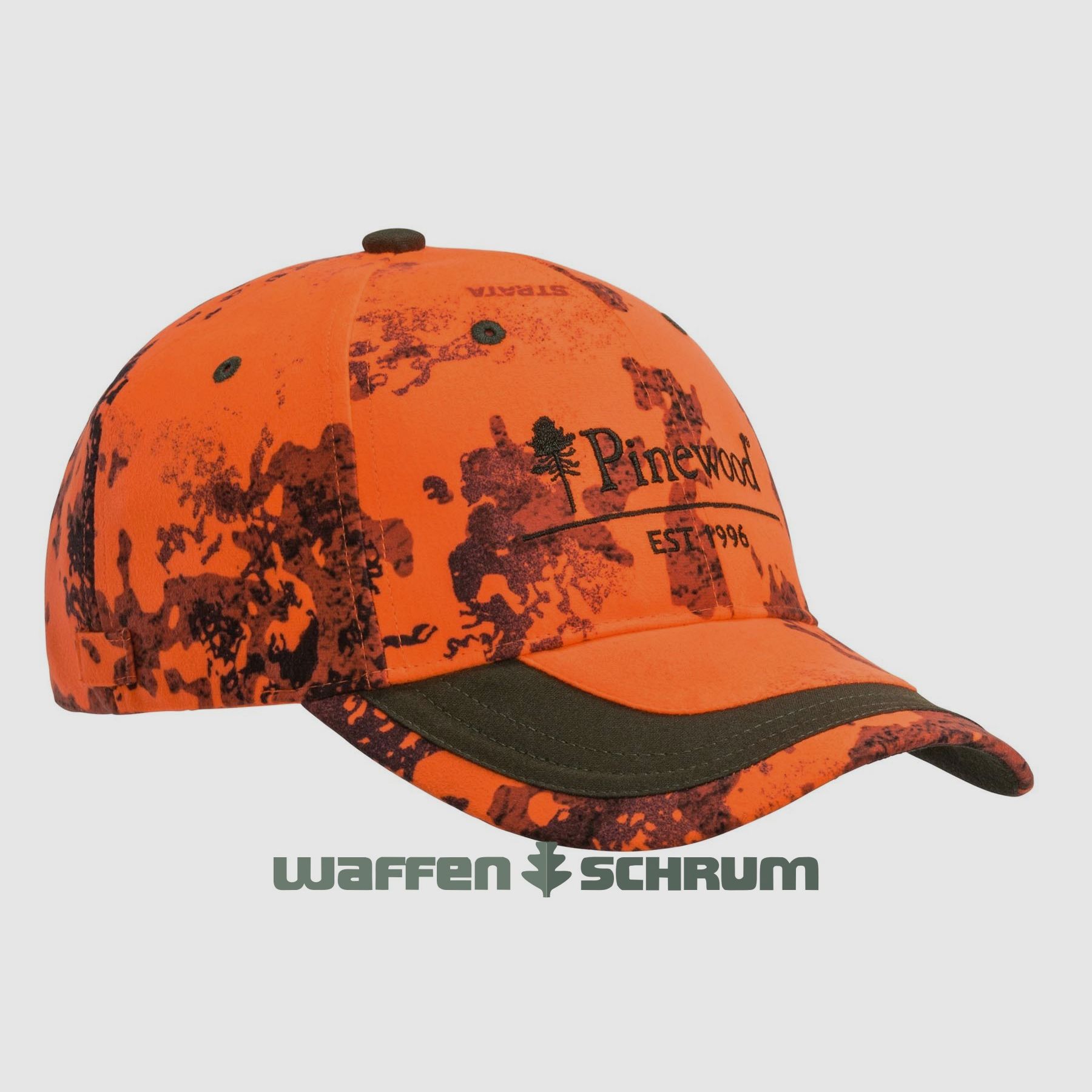 Pinewood Cap Kids Strata Blaze Moss Green