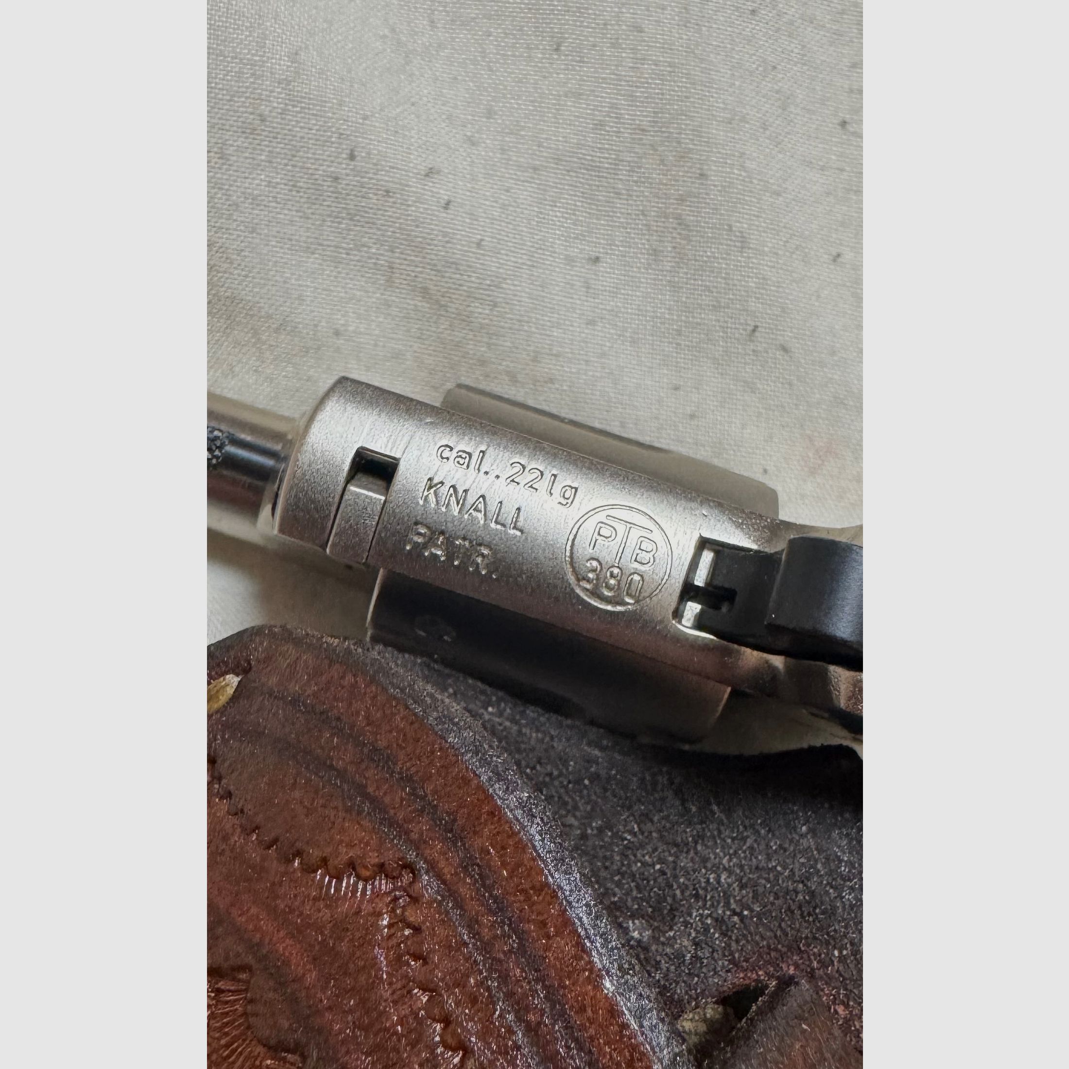 Röhm Little Joe niklowany - PTB 380 - Kaliber .22 long strzał ostrzegawczy