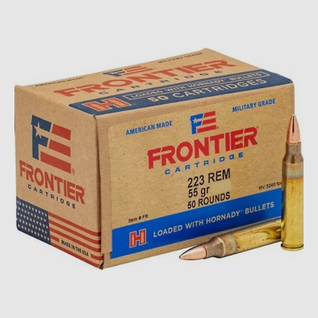 223 Remington Hornady FRONTIER® 55 gr HOLLOW POINT MATCH™ VE50