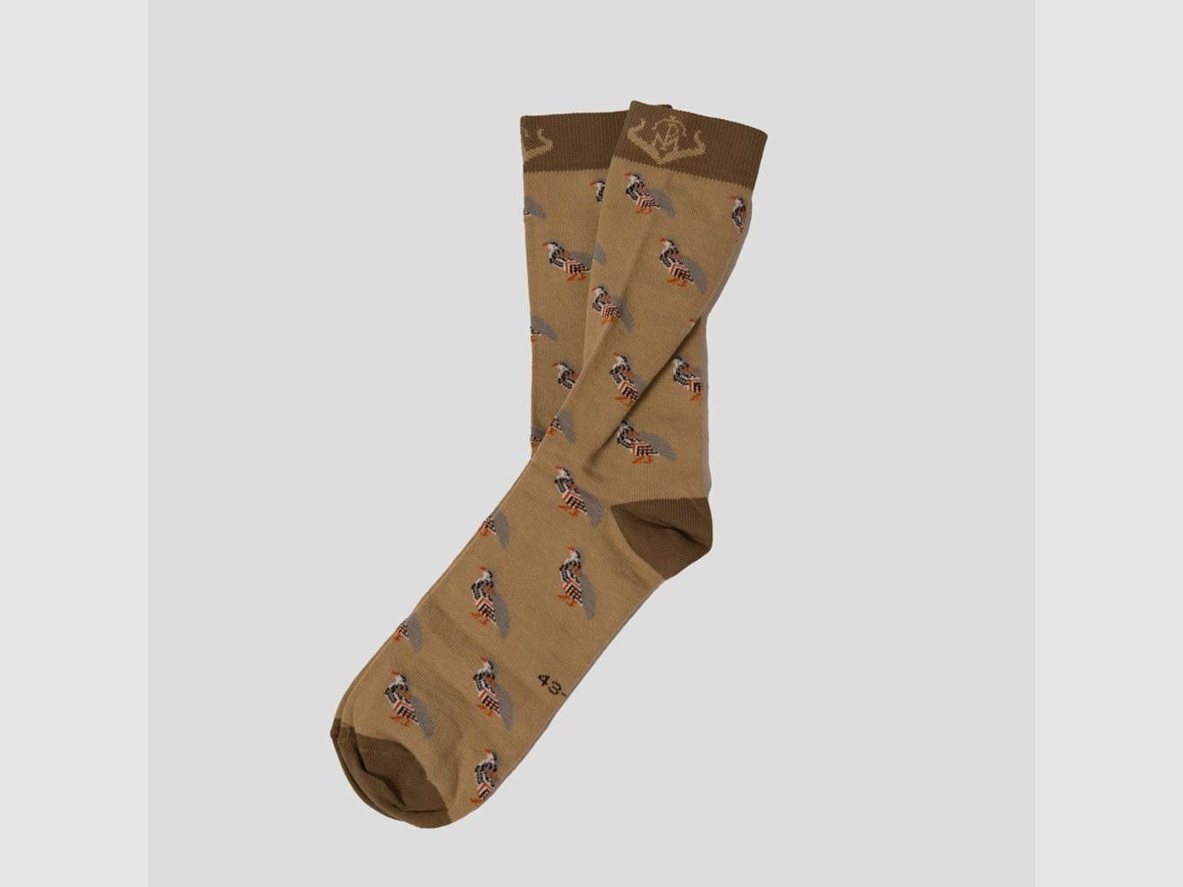 Unisex-Jagdsocke Rebhuhn Camel