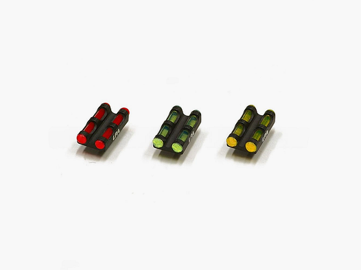 LPA MF30R/MF29R Twin punto de mira Rojo para Escopeta con Fibra Óptica, Tamaño de rosca: 2,6 mm