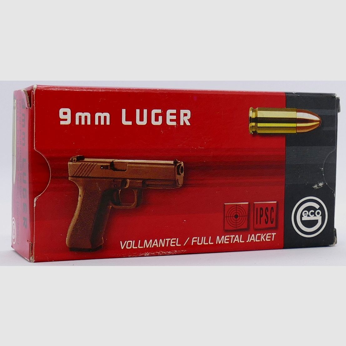 Geco 9mm Luger VM EU 8,0g/124 gr Kurzwaffenpatronen