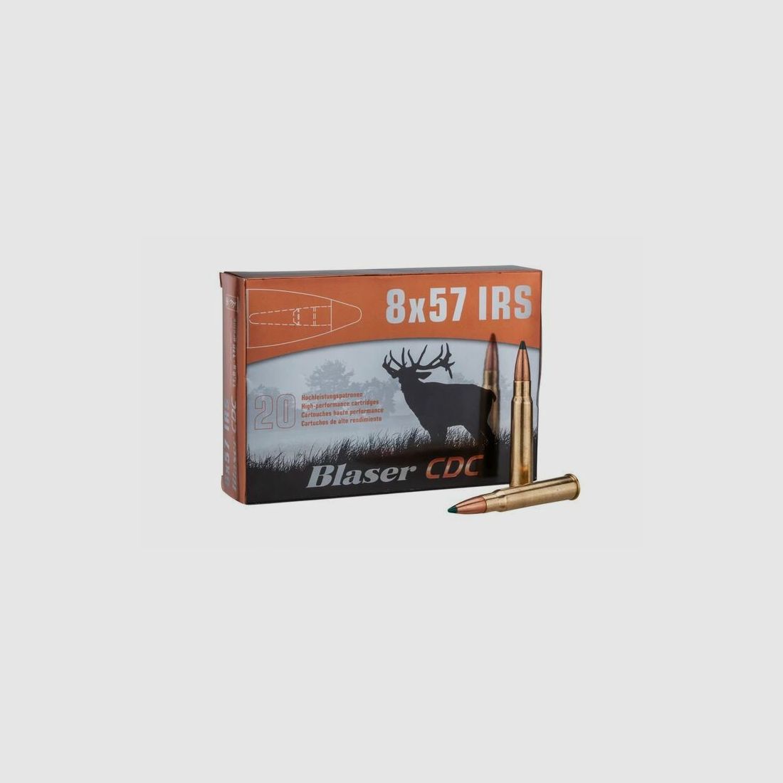 Blaser 8x57IRS 8x57 JRS CDC cartridges hunting