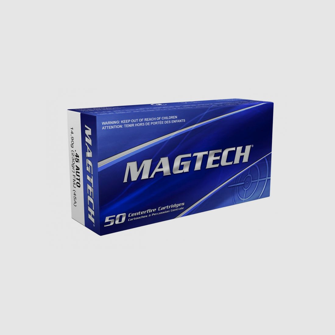 Magtech .45 ACP Vollmantel 14,9g/230grs. 50 Patronen