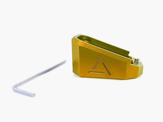 EXTENSION DE CHARGEUR ALU +3 JAUNE POUR TP9 CANIK