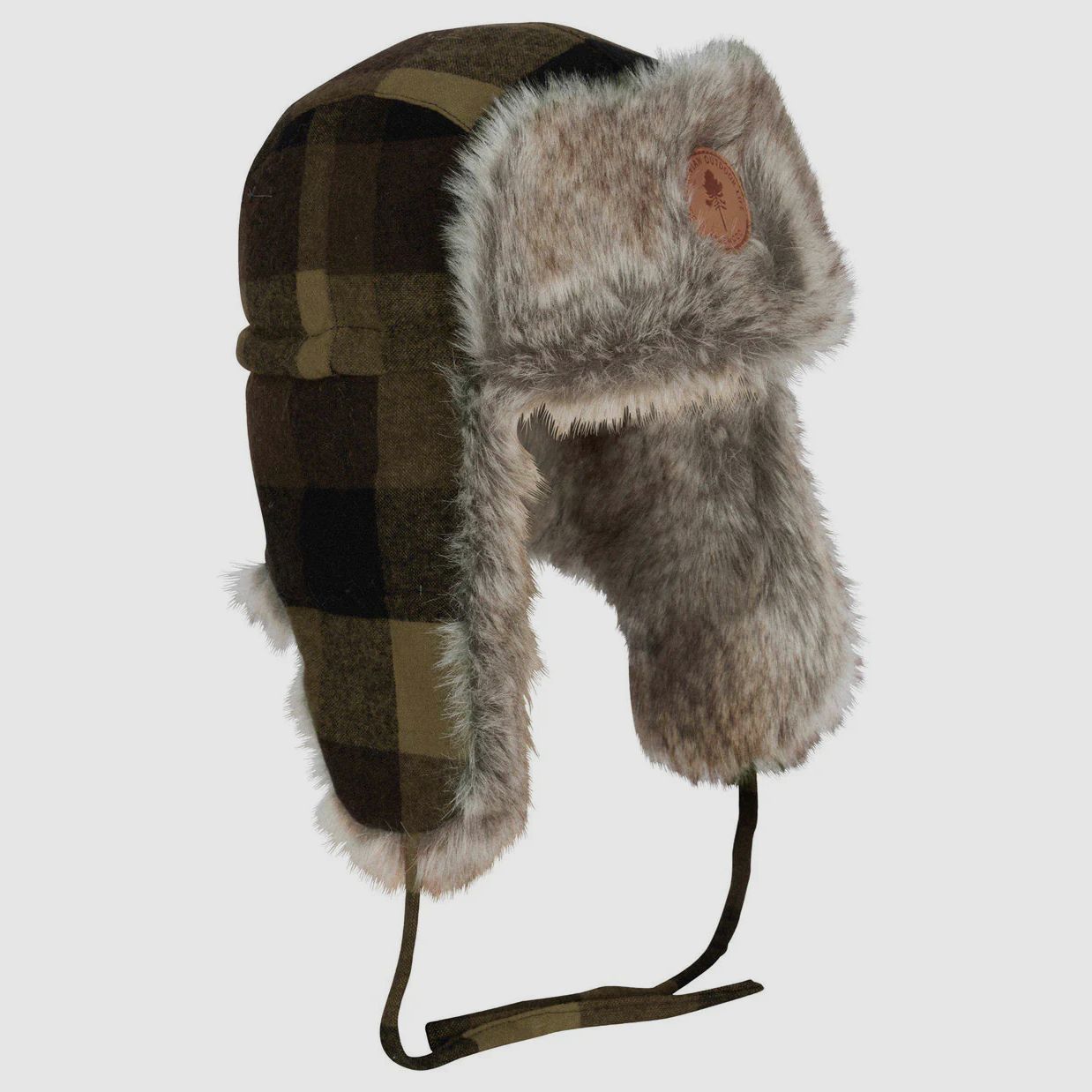 Pinewood Classic Checked Fur Hat