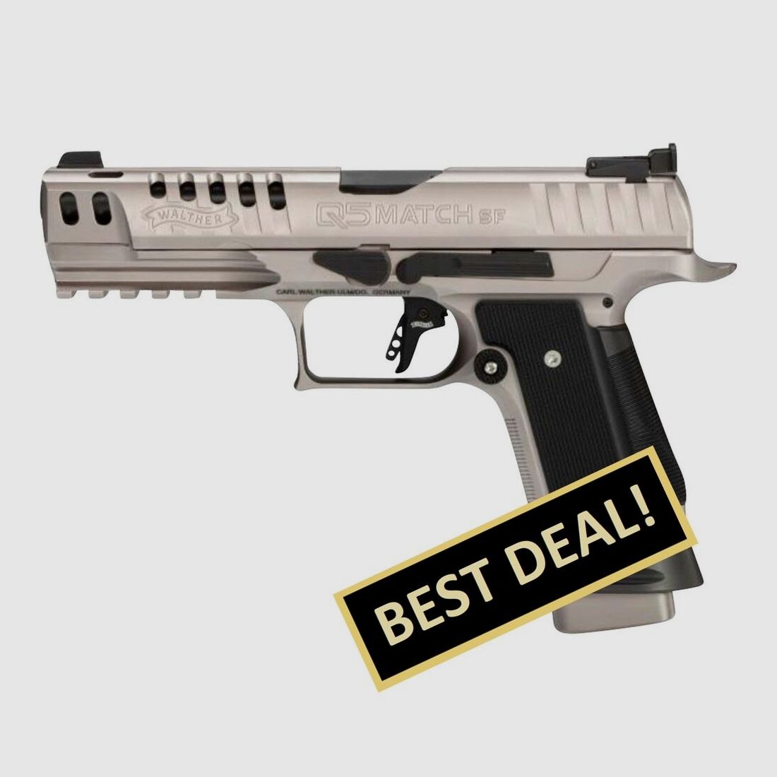 Walther Q5 Match Steel Frame Black Tie Pistol