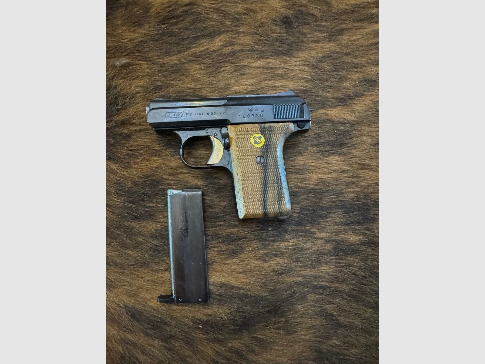 Pistol Reck P8, caliber 6.35 mm Browning (.25 ACP), pocket pistol / vest pocket pistol