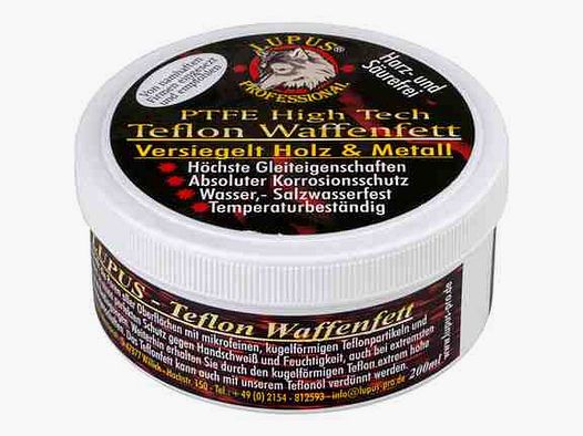 Lupus Teflon Wapenvet 200ml Werkplaatsblik