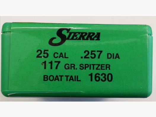 OGIVA SIERRA 25 Kal. 257″ 117GR SBT