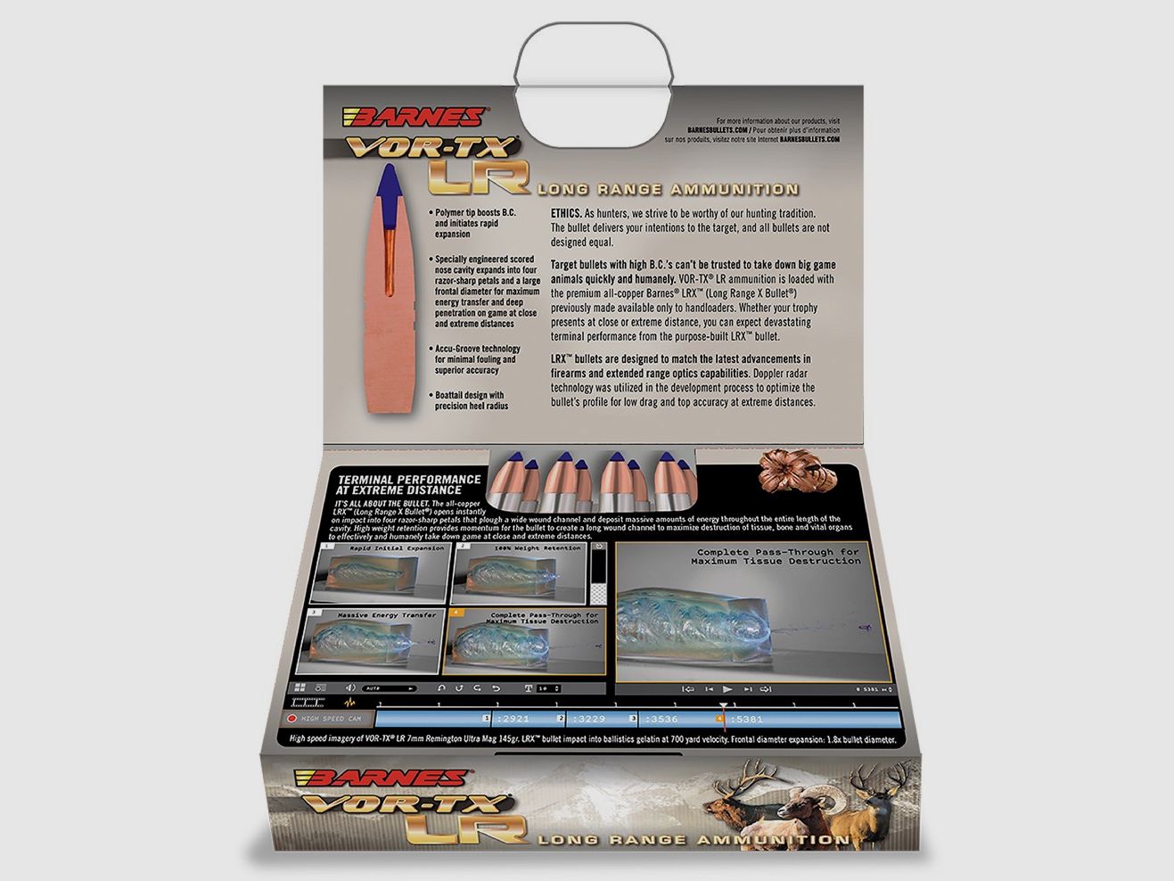 BÜCHSENMUNITION BARNES – VOR-TX LR – 300 Win. Mag. – 190 grains, Bild 3 von 3