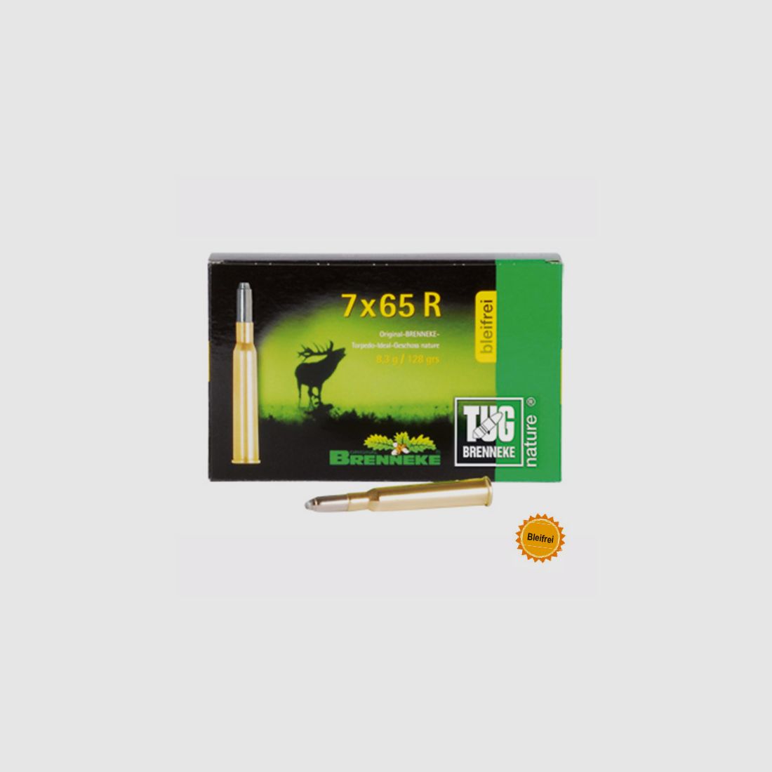 Brenneke 7x65 R 128GR TUG nature+ 20 patronen