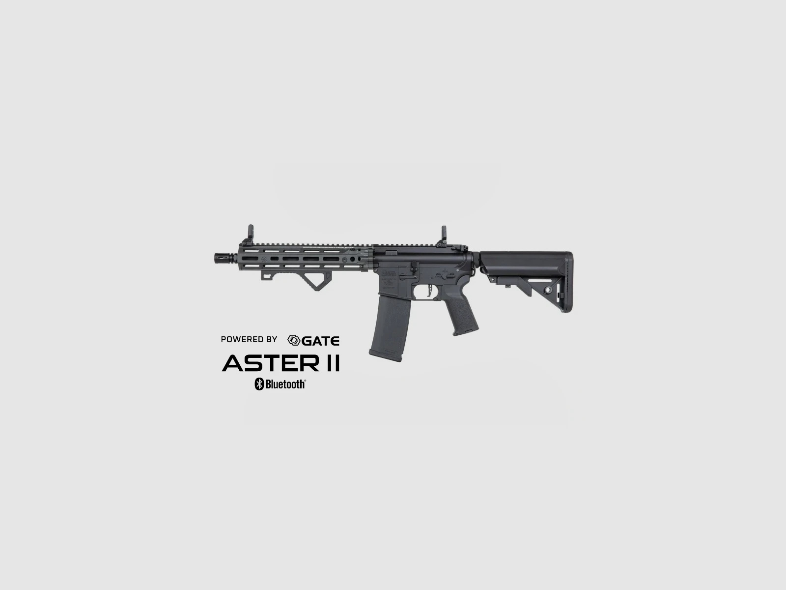 SA Daniel Defense® MK18 RIII M-LOK 10.5" (SA-P27 RIS III PRIME™ Aster II ETU BLDC™) Rifle Airsoft Libre a partir de 18 años – Steel Grey -F-