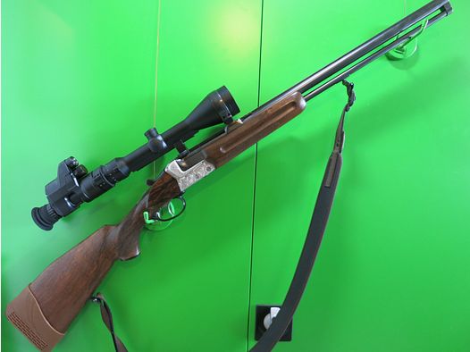 Krieghoff-Teck 16/70 + 7x57R, z Meopta i Pard (nocna wizja), wkładka lufy