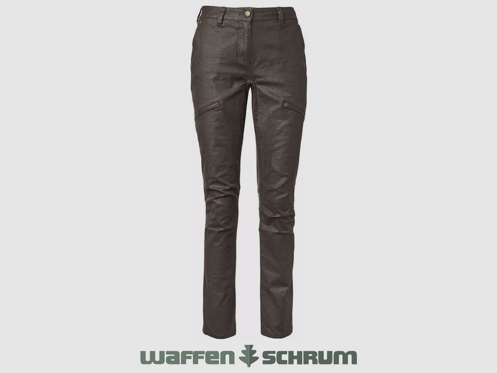 Pantaloni Chevalier Vintage in Pelle Marrone