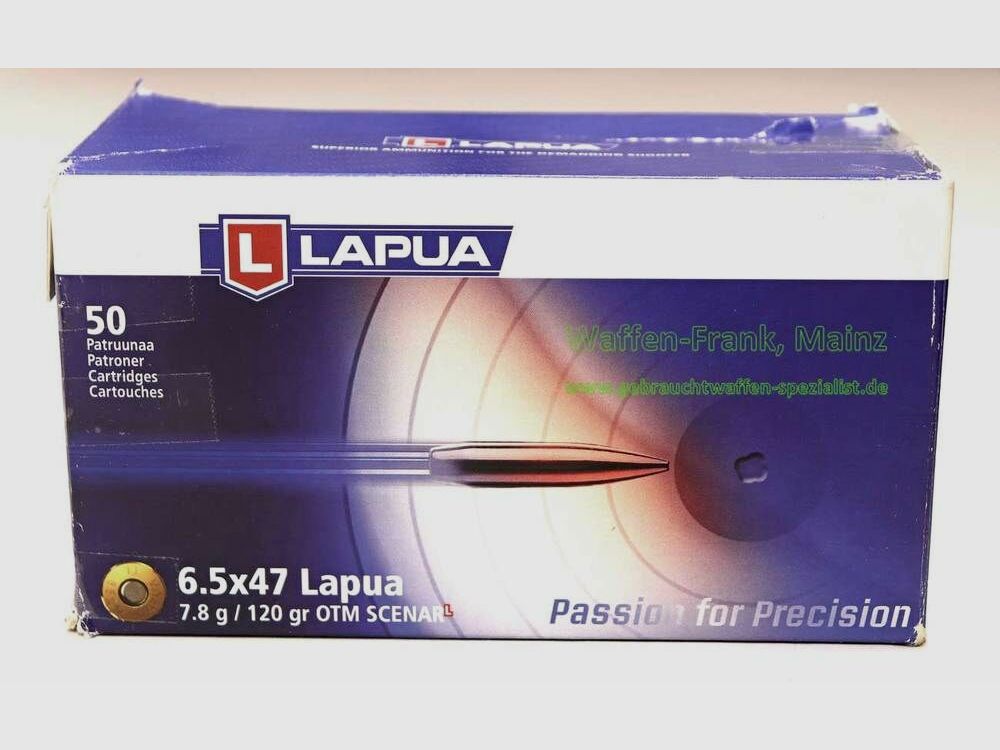 Lapua / Finlande cartouches de fusil 6,5x47Lapua