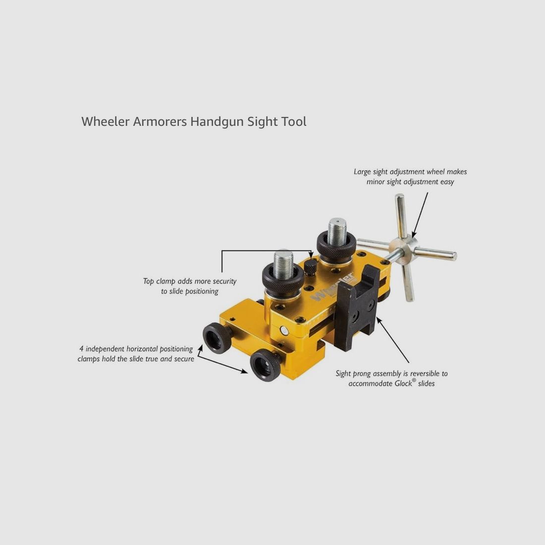 Montagewerkzeug für Visierungen & Zielfernrohre  - Sight Movers - Wheeler Armorers Handgun Sight Tool
