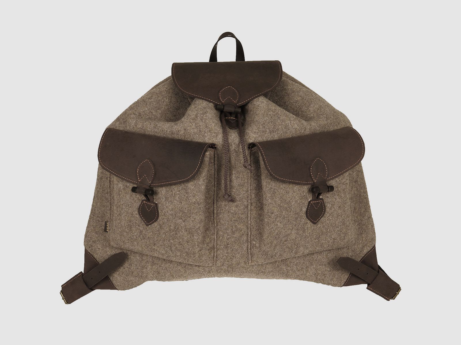 Mochila de fieltro de lana silenciosa