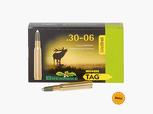 Brenneke .30-06 Sprg. 155GR TAG 20 patronen