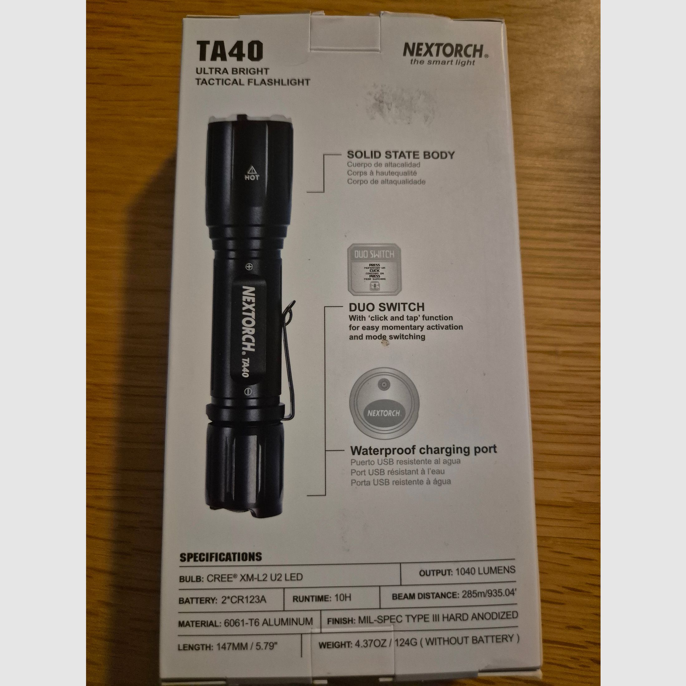 Nextorch TA40, Lampe de poche tactique