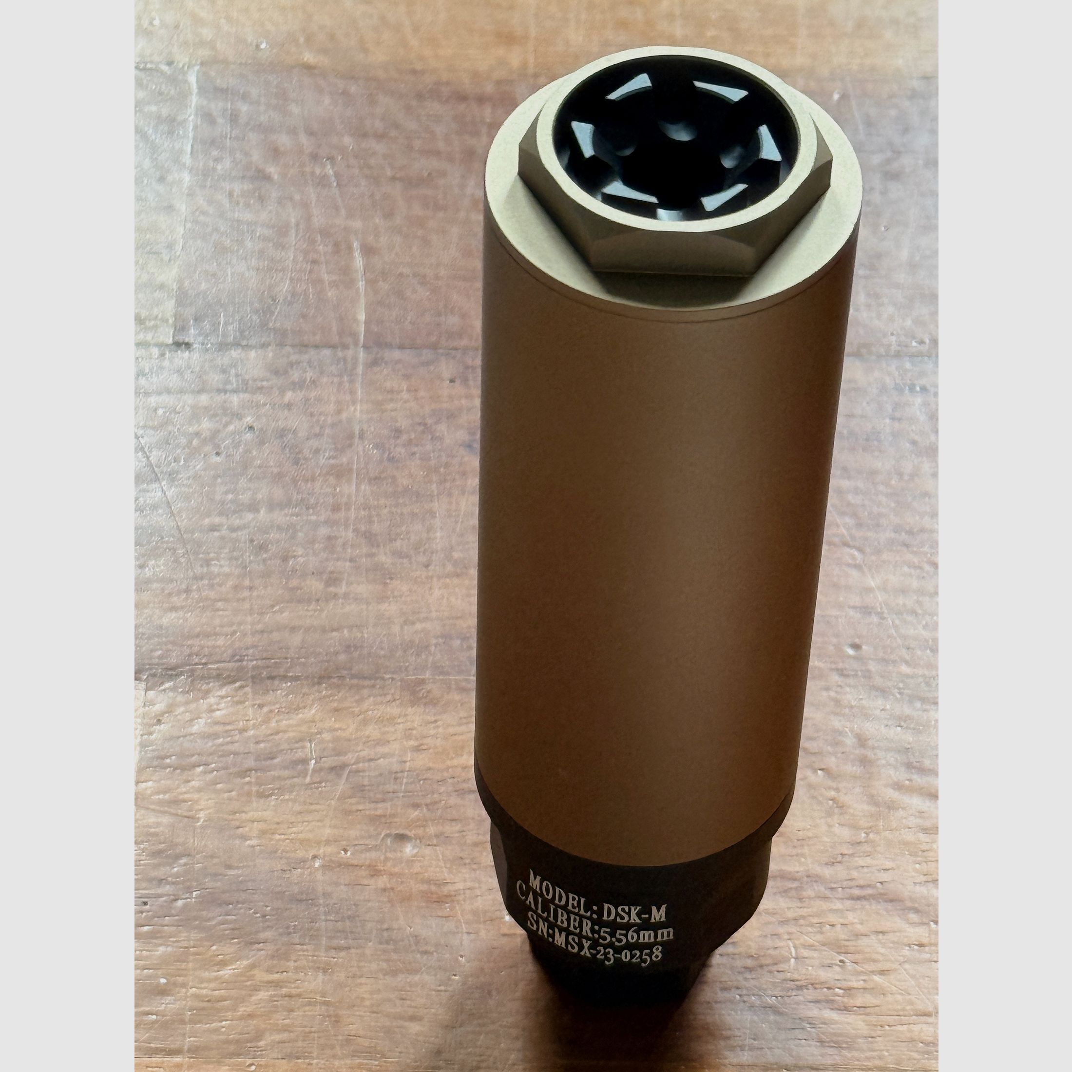 Airsoft MDX Suppressor 14CCW Cerakote Desert Neu