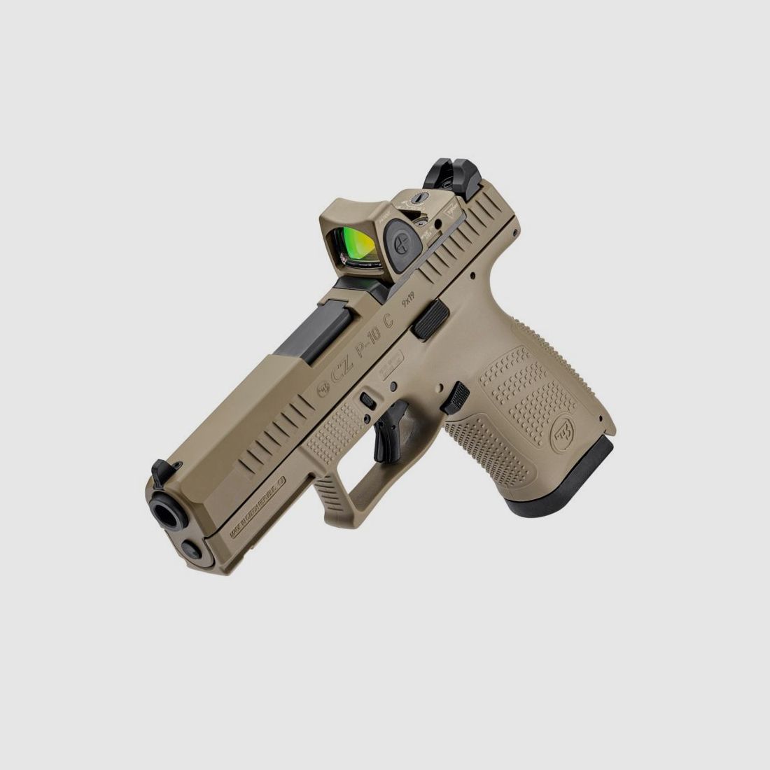CZ Pistol P-10 C OR FDE 9mm Para + Mount + Shield Reflex, image 4 of 8
