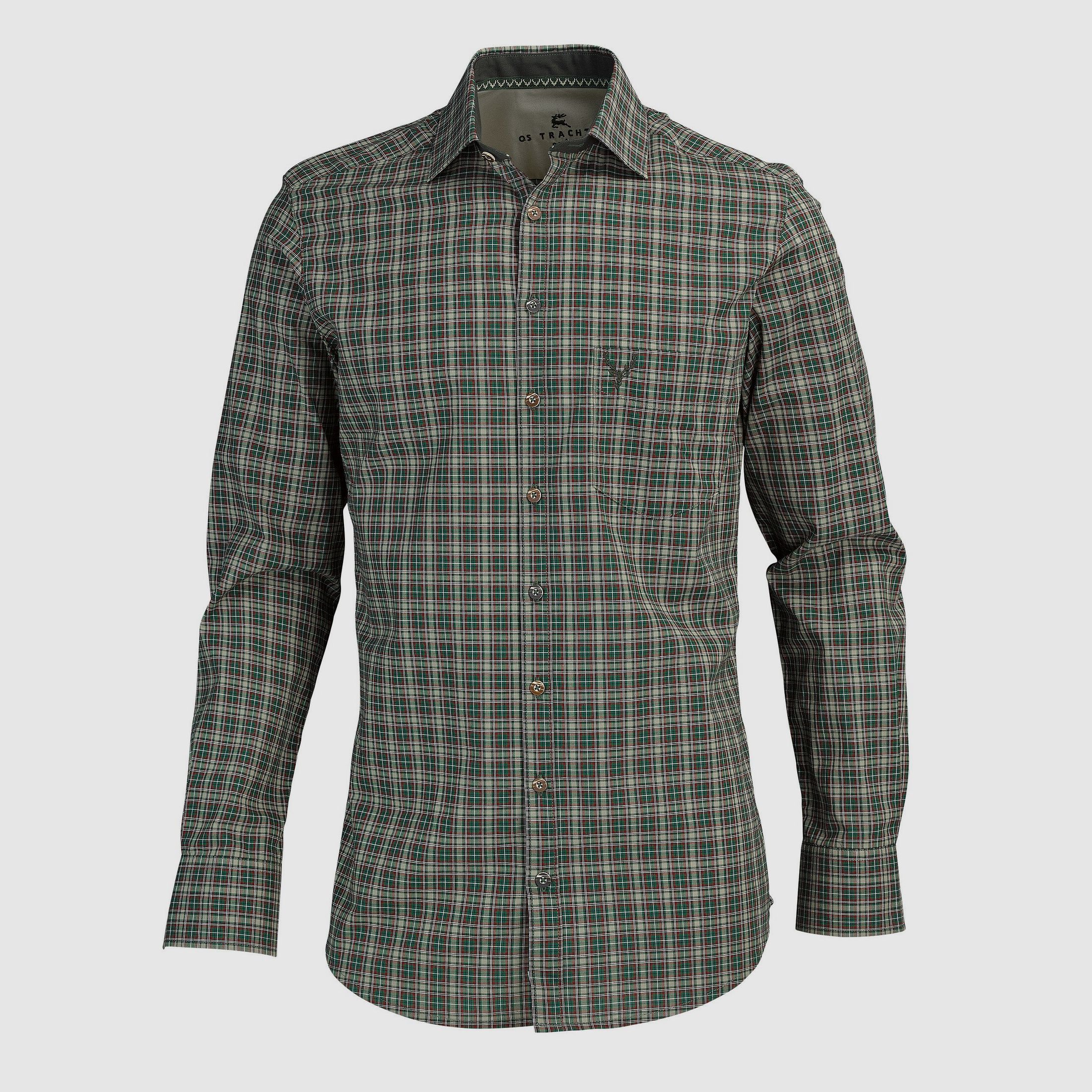 OS-Trachten Langarmhemd Slim Fit