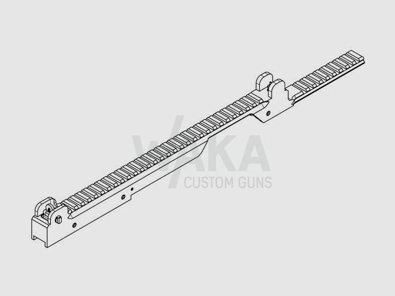 Rail de montage B&T NAR pour HK G36/G36K/HK243, avec viseur de secours, long