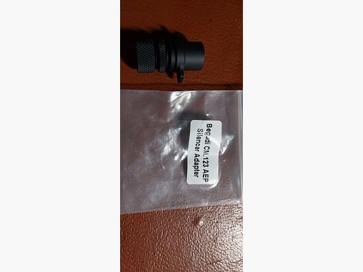 Begadi CM.123 AEP Silencer Adapter - schwarz- Neu - für Airsoftpistole 6mm
