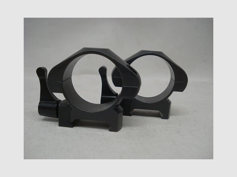 Steel Ringe 30 mm niedrig - Weaver/Picat., Paar mit Hebel