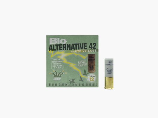 SCATOLA DA 25 PATRONI JOCKER BIO ALTERNATIVE 42 CAL.12/70 28G SOSTITUTO PLP N°7 - SOSTITUTO PER TUTTE LE FUCILI