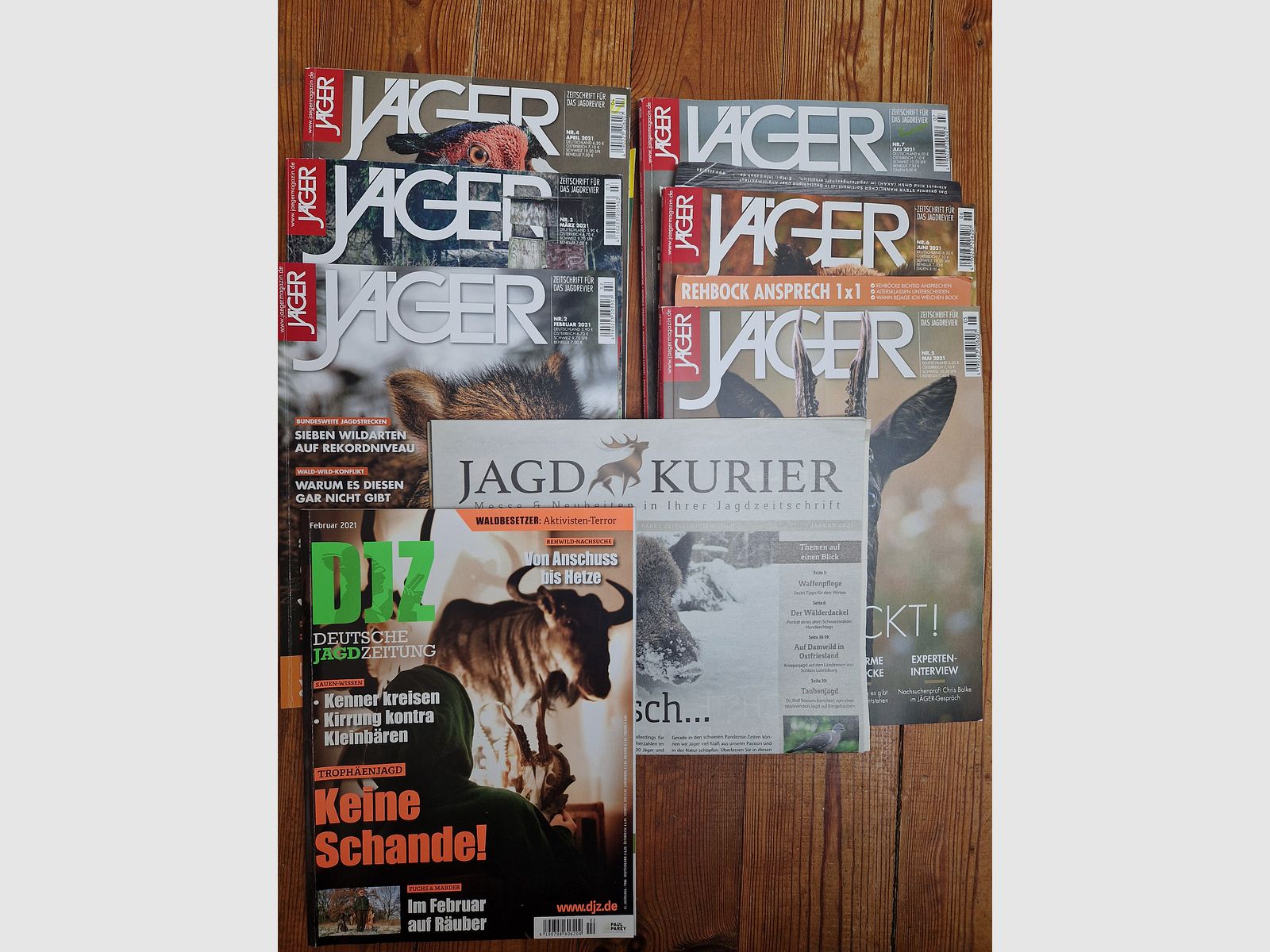 Zeitschriften VISIER, VISIER Special, DWJ, Jäger, Der Überläufer