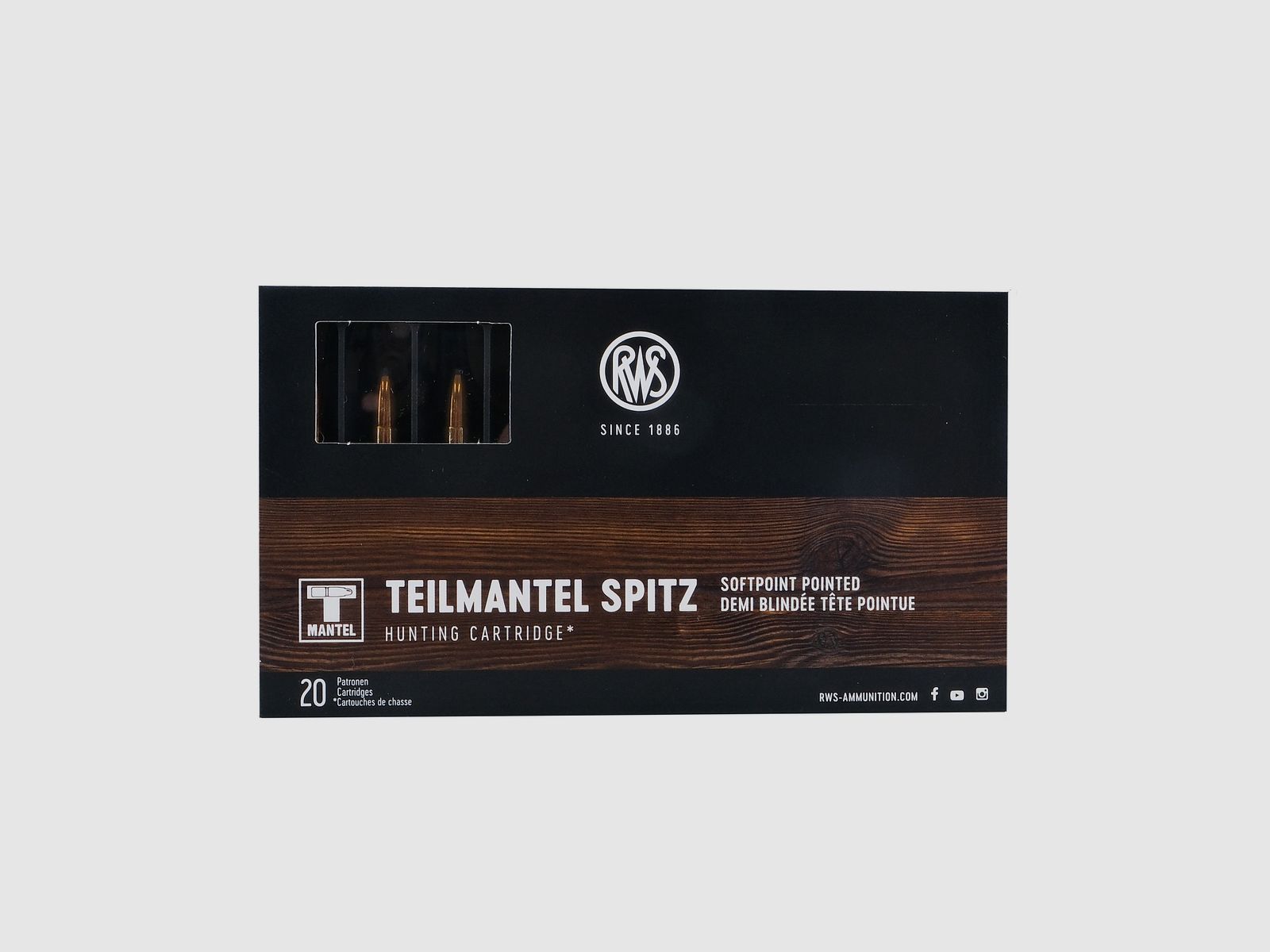 RWS 5,6x52 R TM 4,6g/71gr. Geweerpatronen