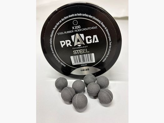 Praga Defense pallini di gomma con anima in acciaio .68
