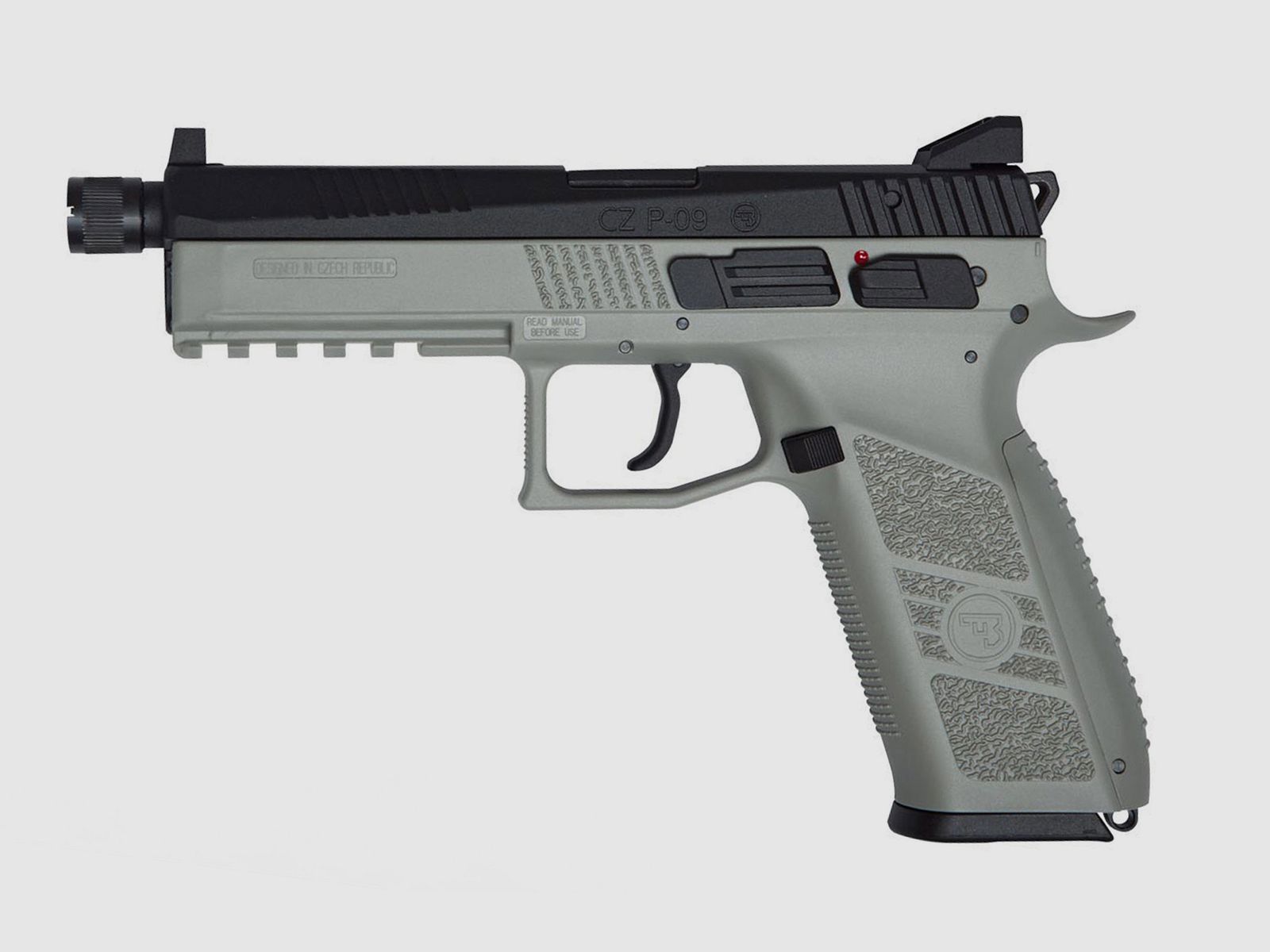 CZ P-09 glissière en métal Urban Grey 6mm - Airsoft Co2 BlowBack