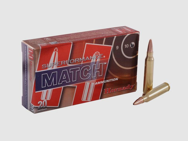 Hornady Superformance Match .223 Rem. 75GR BTHP Match 20 Patronen