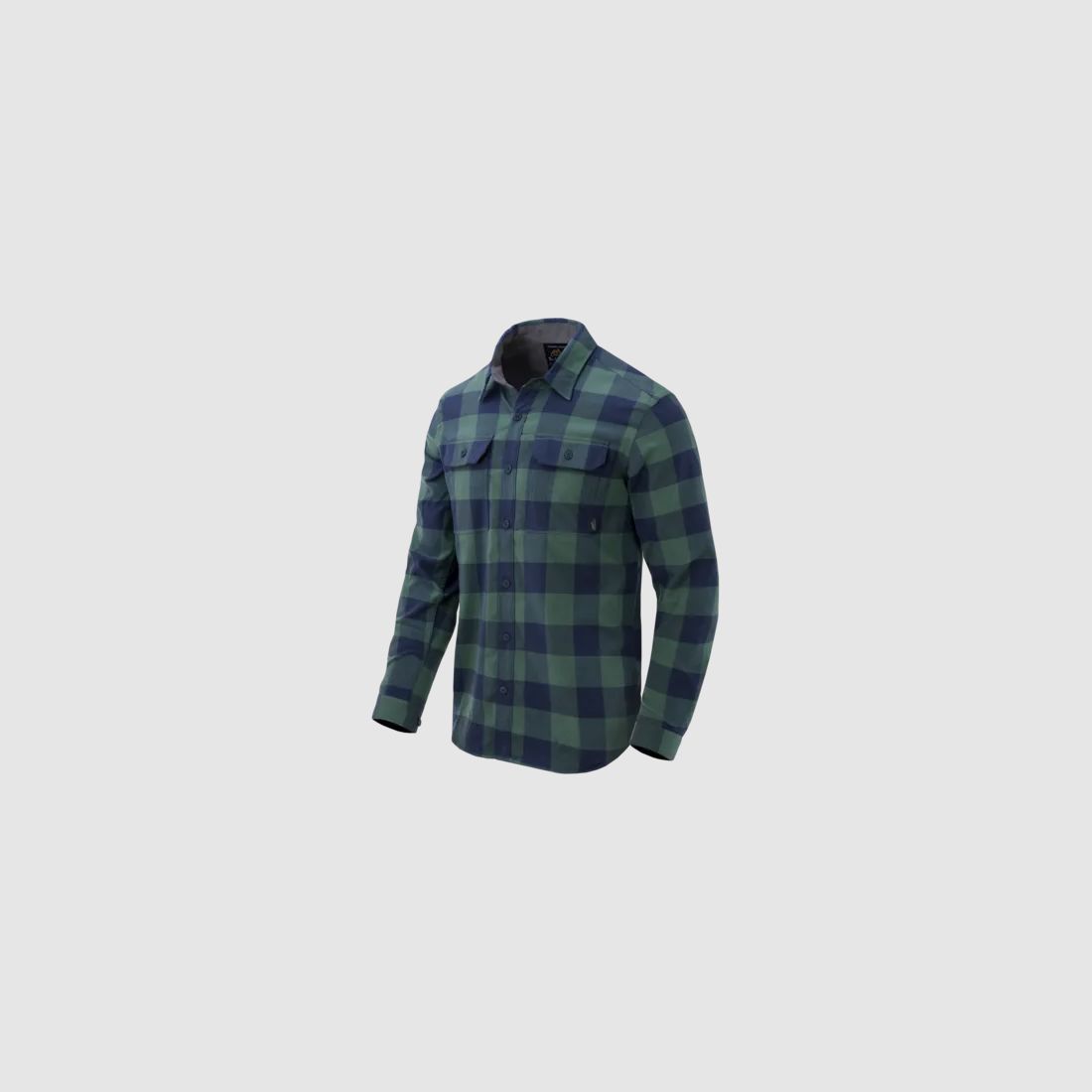 Greyman Shirt - Nylon Sorona® Blend (Moss Green Checkered) - Helikon-Tex, image 8 sur 8