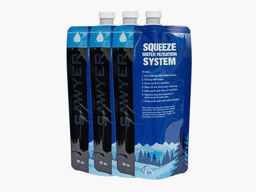 Sawyer 1L Squeezable Pouch SP113, 3 pcs