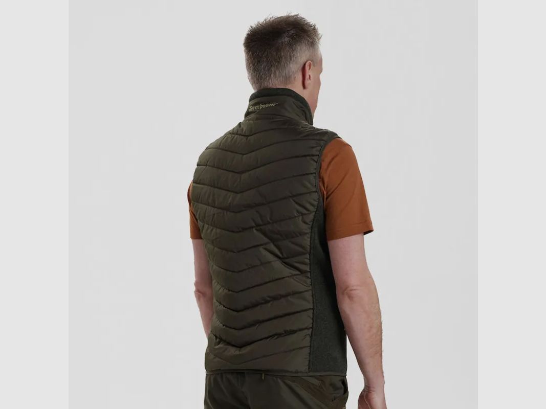 Gilet matelassé-tricot Deerhunter Moor vert, image 6 sur 9