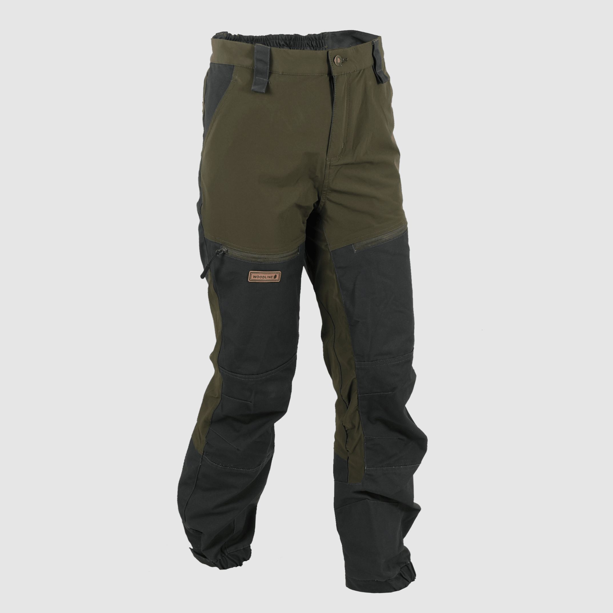 Woodline Ekholme Outdoor Pants Kids Green/Grey 110