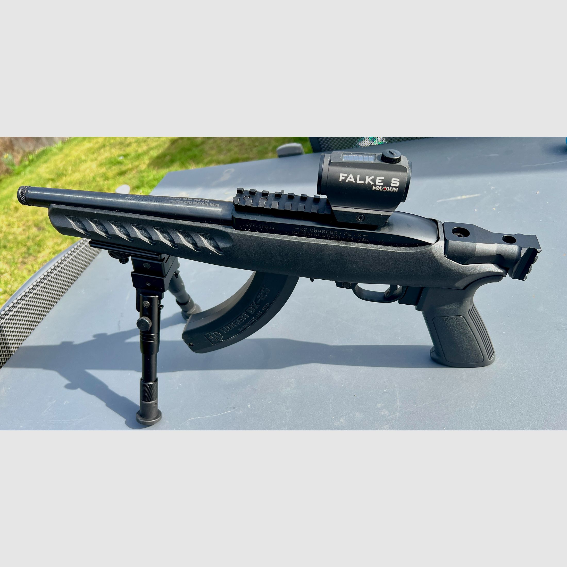 FALKE S Holosun 2GS Red Dot – seltene frühe Version mit Sicherungsaktivierung – für AR15, Pistole & Flinte