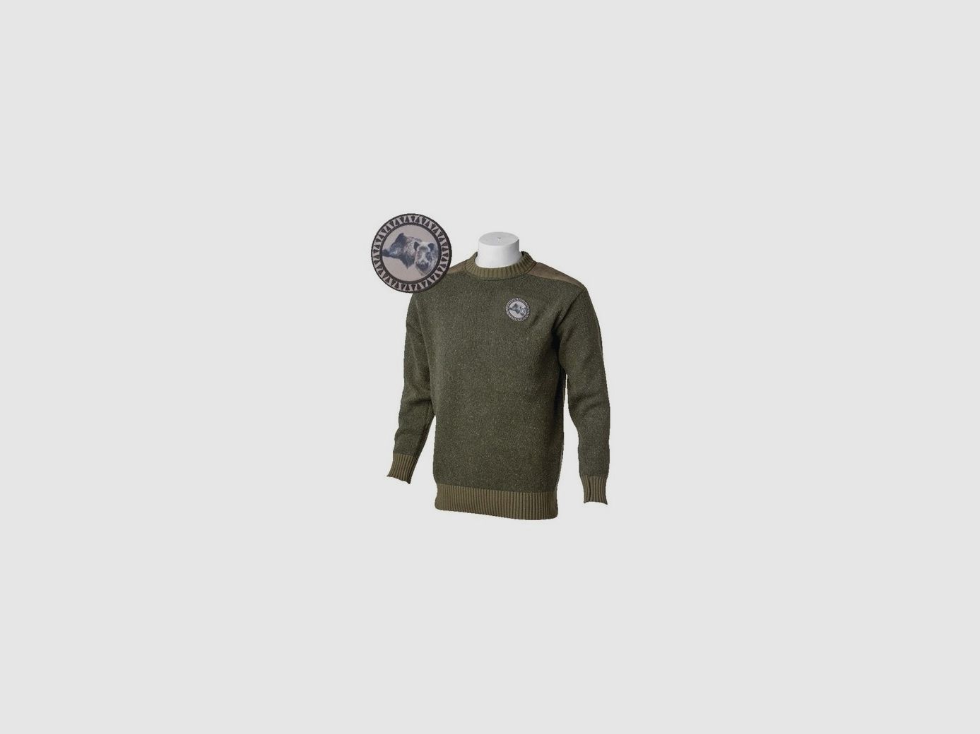 Pull mit Rundhalsausschnitt Bartavel P60 Wildschweine khaki Größe 2XL