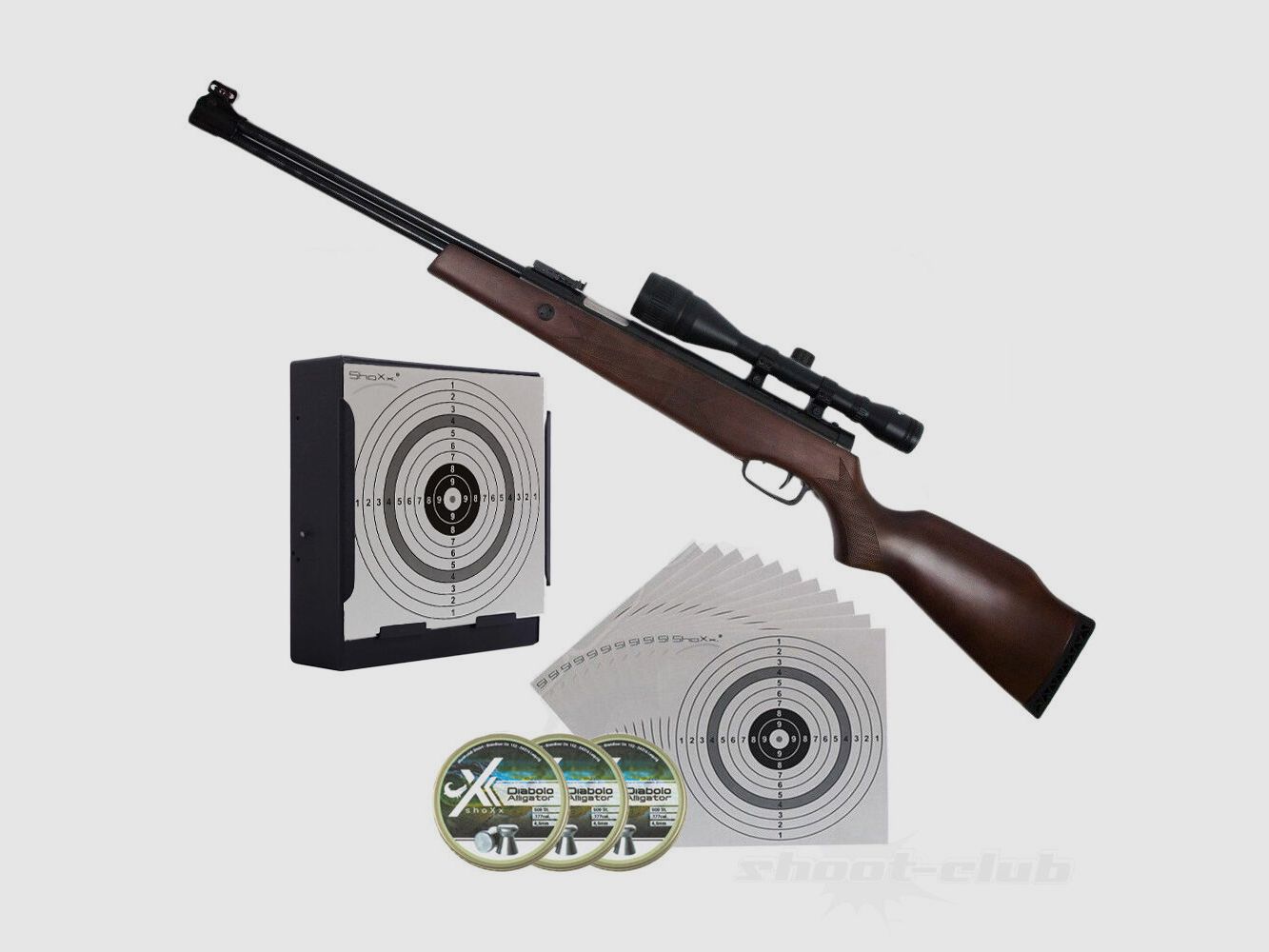 Hämmerli Hunter Force 900 Diabolos + KF & Zielscheiben