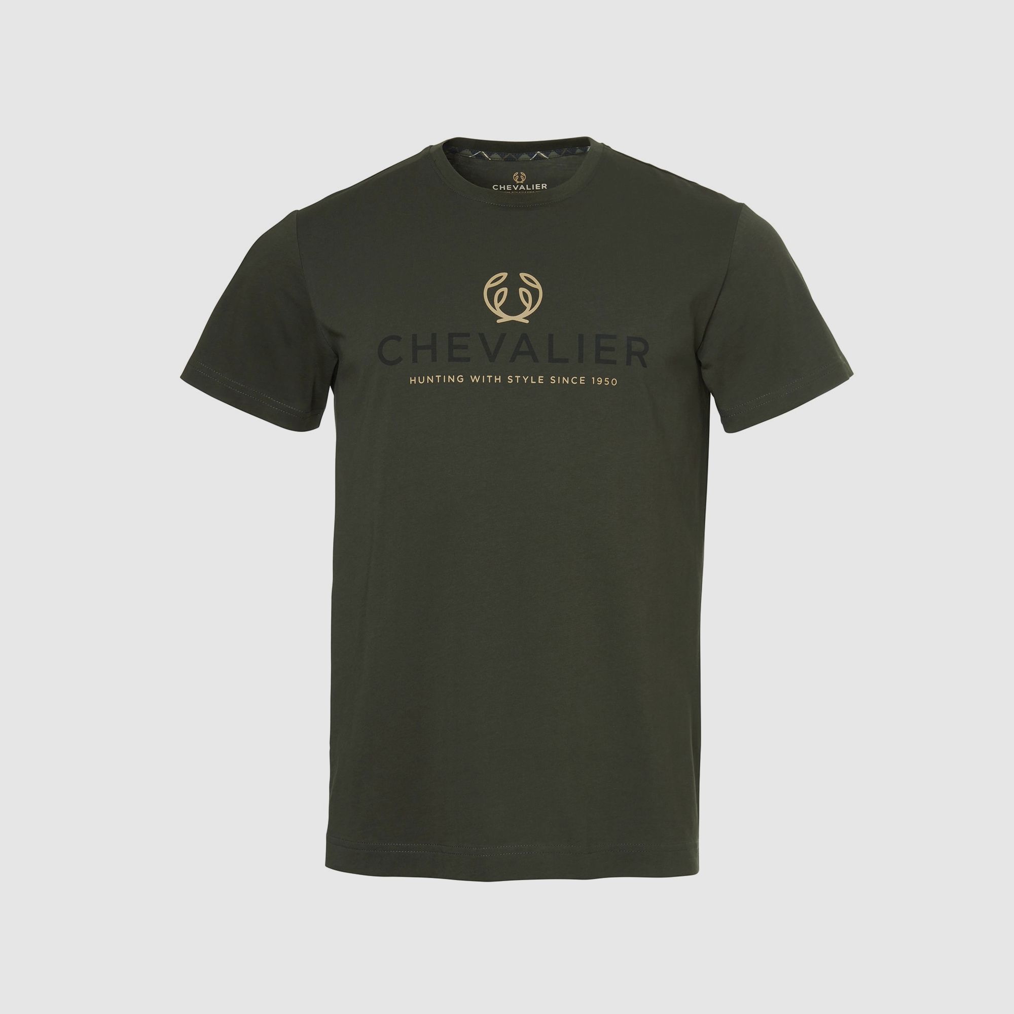 Chevalier Logo T-shirt Dunkelgrün Herren L