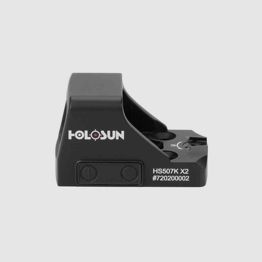 HOLOSUN HS507K-X2 Mirino Reflex Aperto con punto rosso 2MOA intercambiabile, reticolo circolare 32MOA